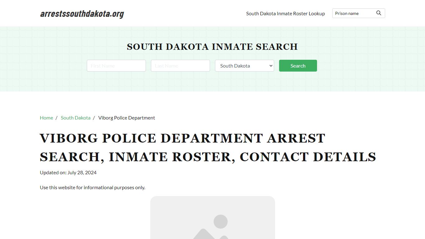 Viborg Police Department, SD Arrests, Warrants, Jail Roster Lookup